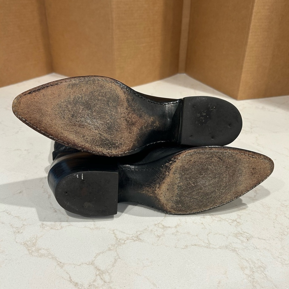 Black Western Cowboy Boots fits ladies size 6.5. - Picture 9 of 9